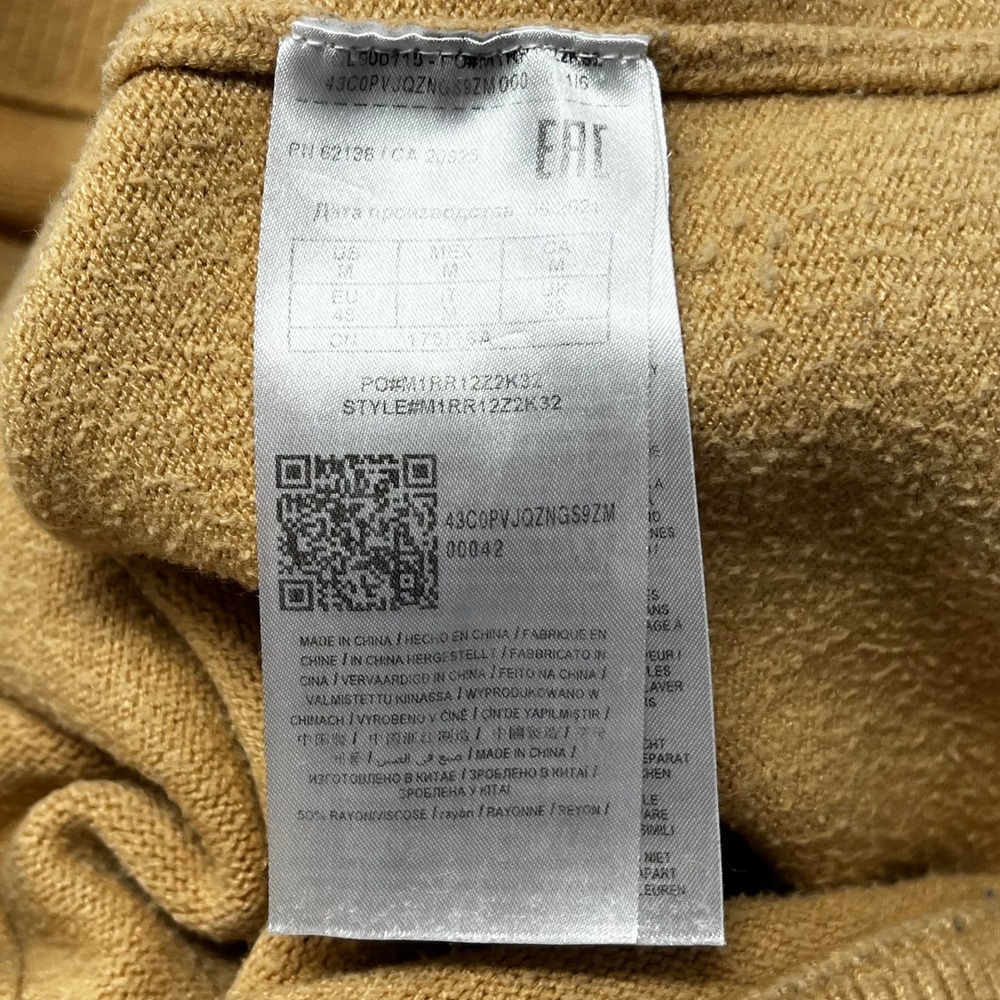 Vintage Guess Originals Tan Embroidered Logo Button Front Cardigan Sweater M - Picture 7 of 8
